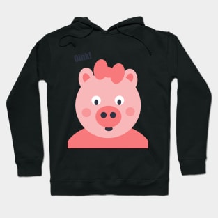 Oink! Hello from a sweet pink pig Hoodie